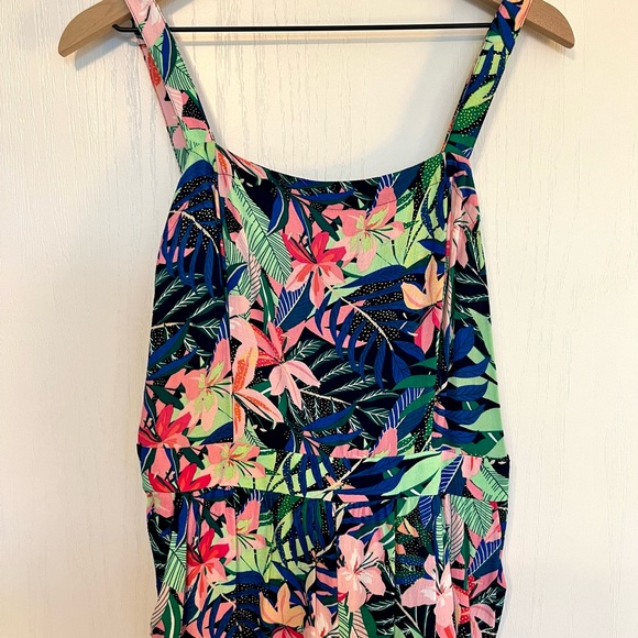 Loft Tropical Print Junpsuit - Picture 3 of 7